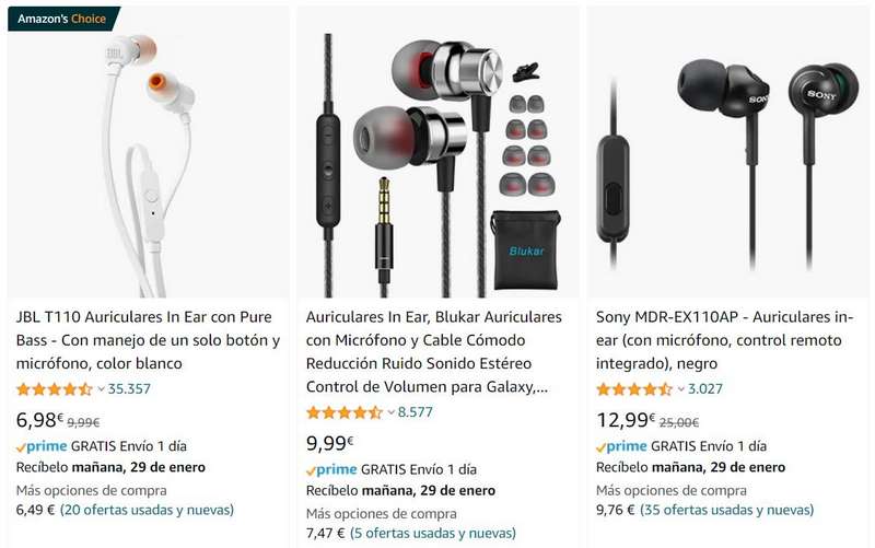 Comentarios de clientes en productos de Amazon